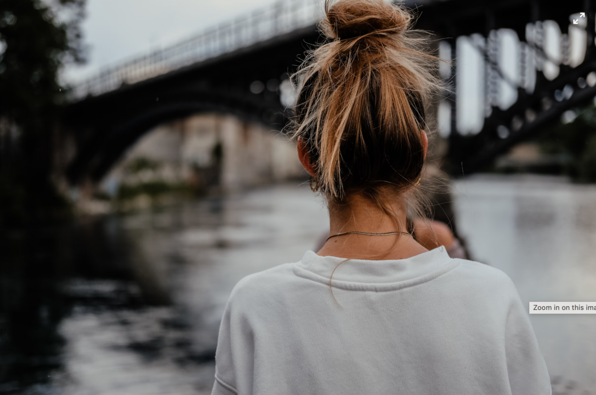 Slicked-back bun
