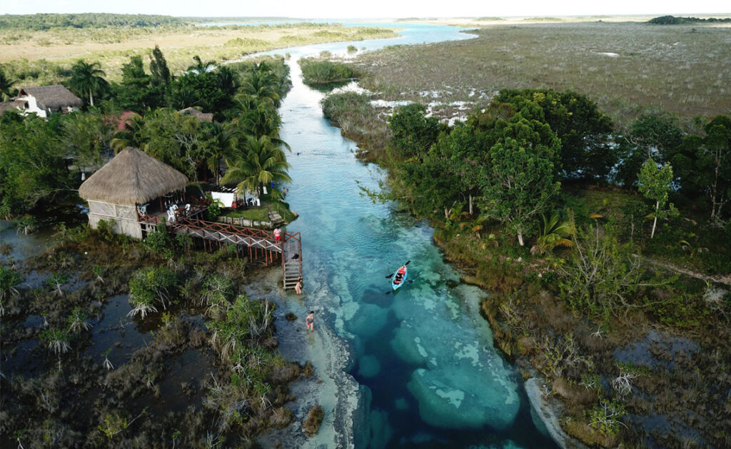 Bacalar meer Mexico travel Midden-Amerika Yucatan