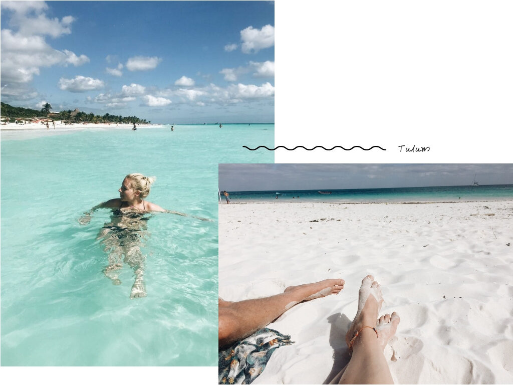 Het strand van Tulum