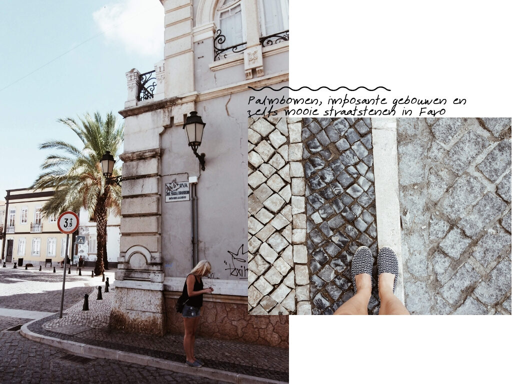 De straten van Faro in Portugal