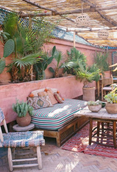 5 snelle om van je balkon/ patio/ postzegel een boho paradijs te maken - Boekje