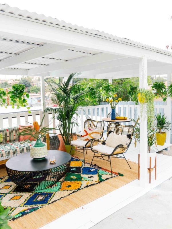5 snelle manieren om van je balkon/ patio/ postzegel een klein boho paradijs te maken