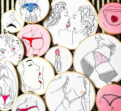 Embroidery porn aan je muur