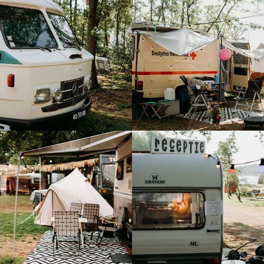 Campers en caravans op De Camphanen