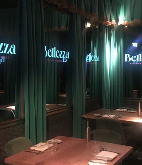 Restaurant Bellezza, pop-up by Arturo Dalhuisen