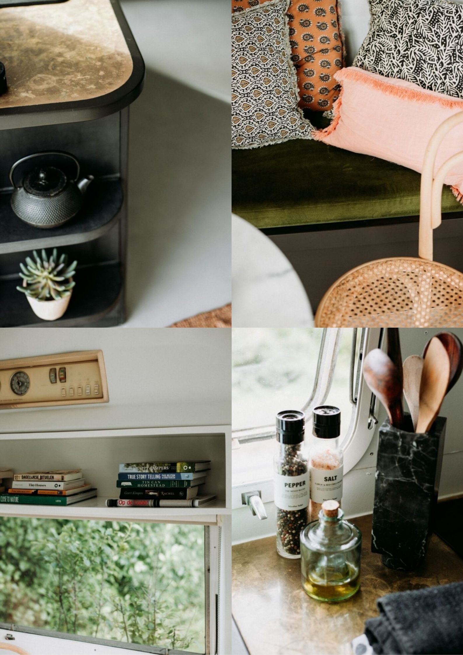 Het bos roept airstream interieur Nederland