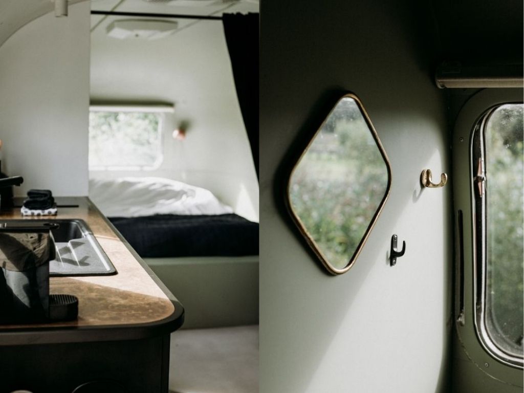 Het interieur van de airstream