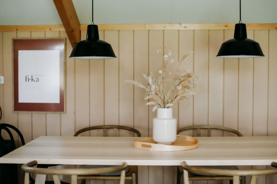 Eettafel in het huisje