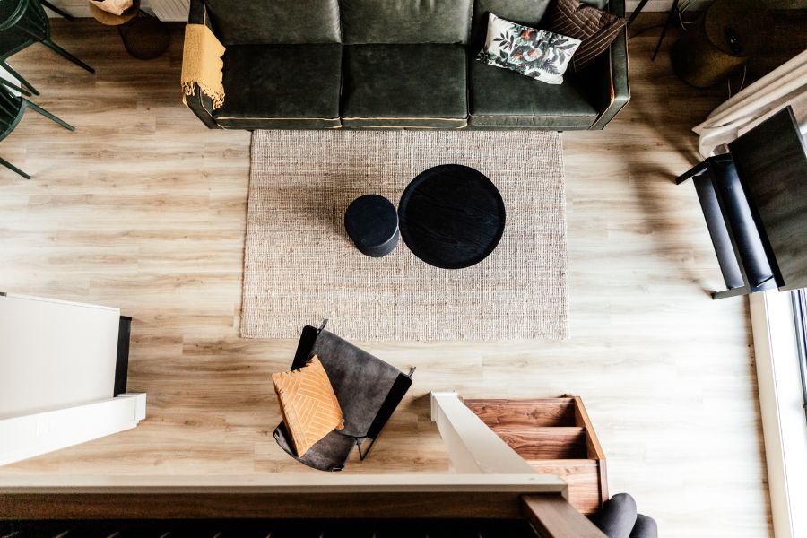 Zicht vanaf de vide in het appartement Vakantie in Nederland