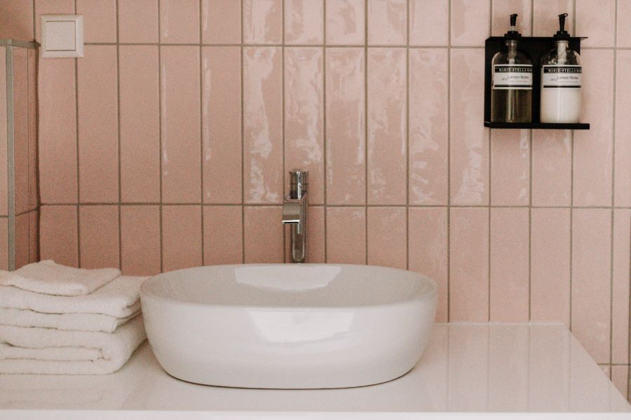 Roze badkamer Noord & Park