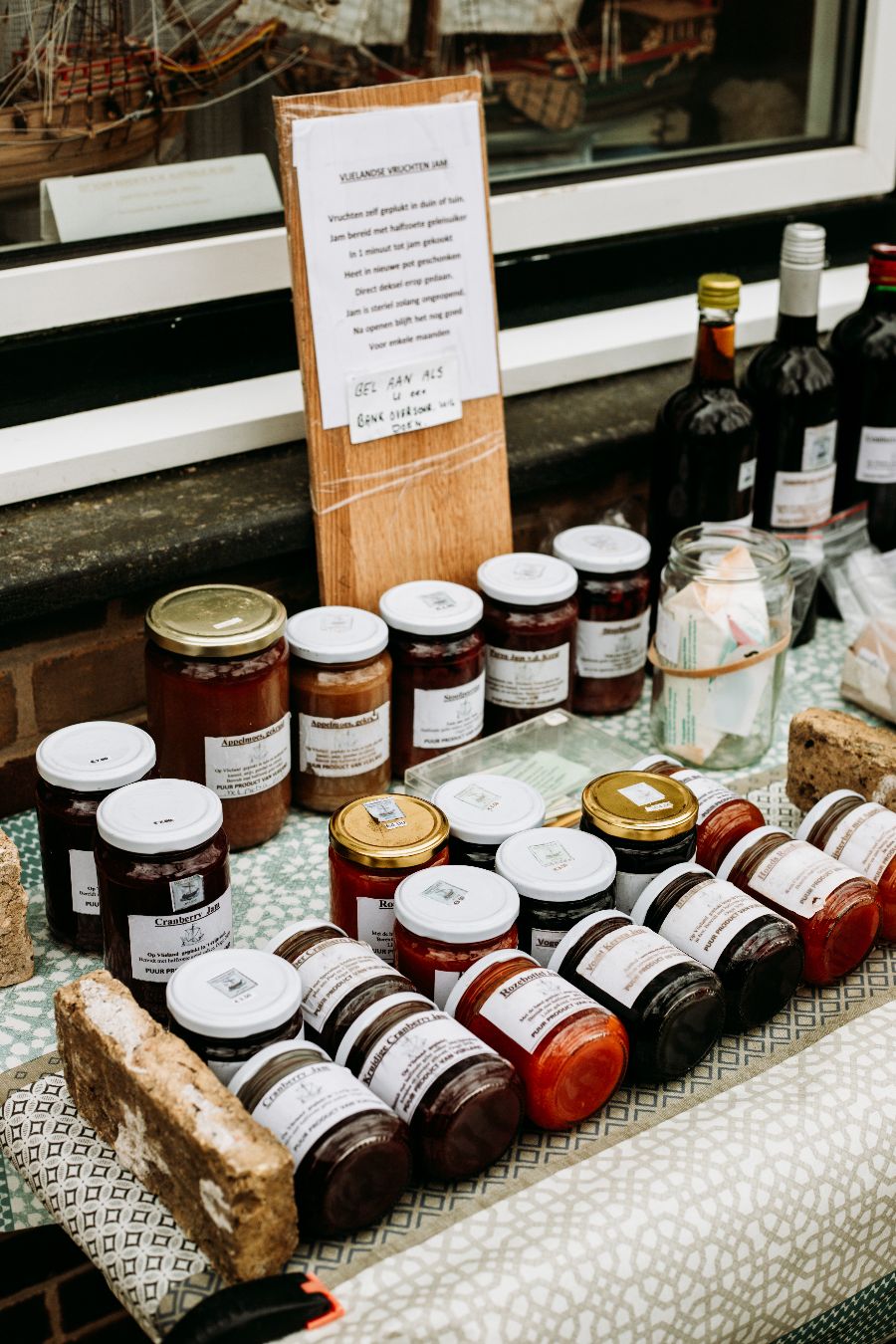Jam gemaakt van cranberry's