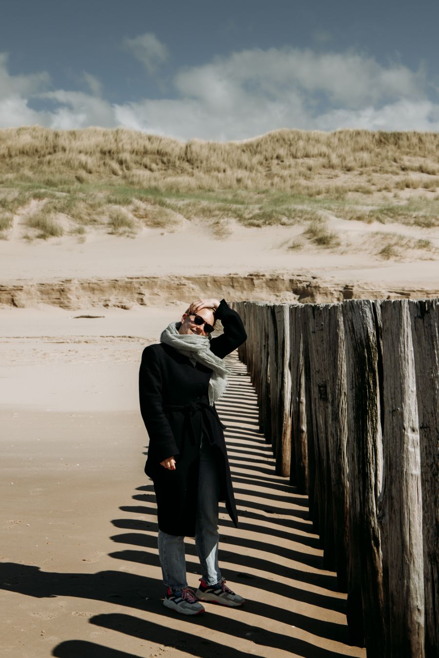 Manon op het strand van Schoorl