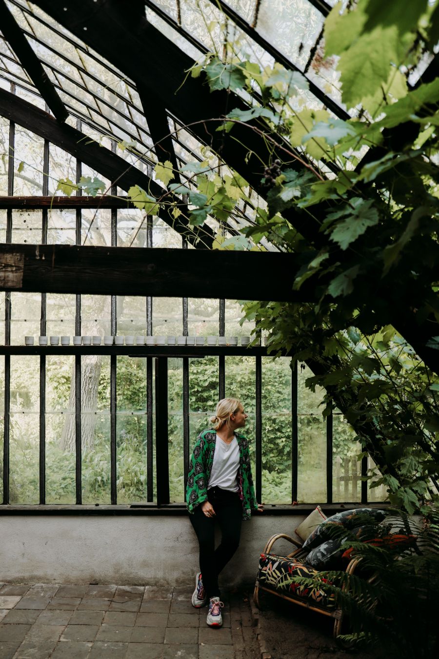 Manon in kas bij Huize Druivelaar Overnachten in Nederland