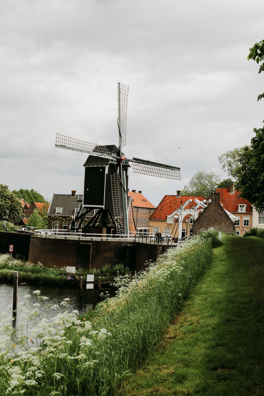 Uitzicht op de molen 