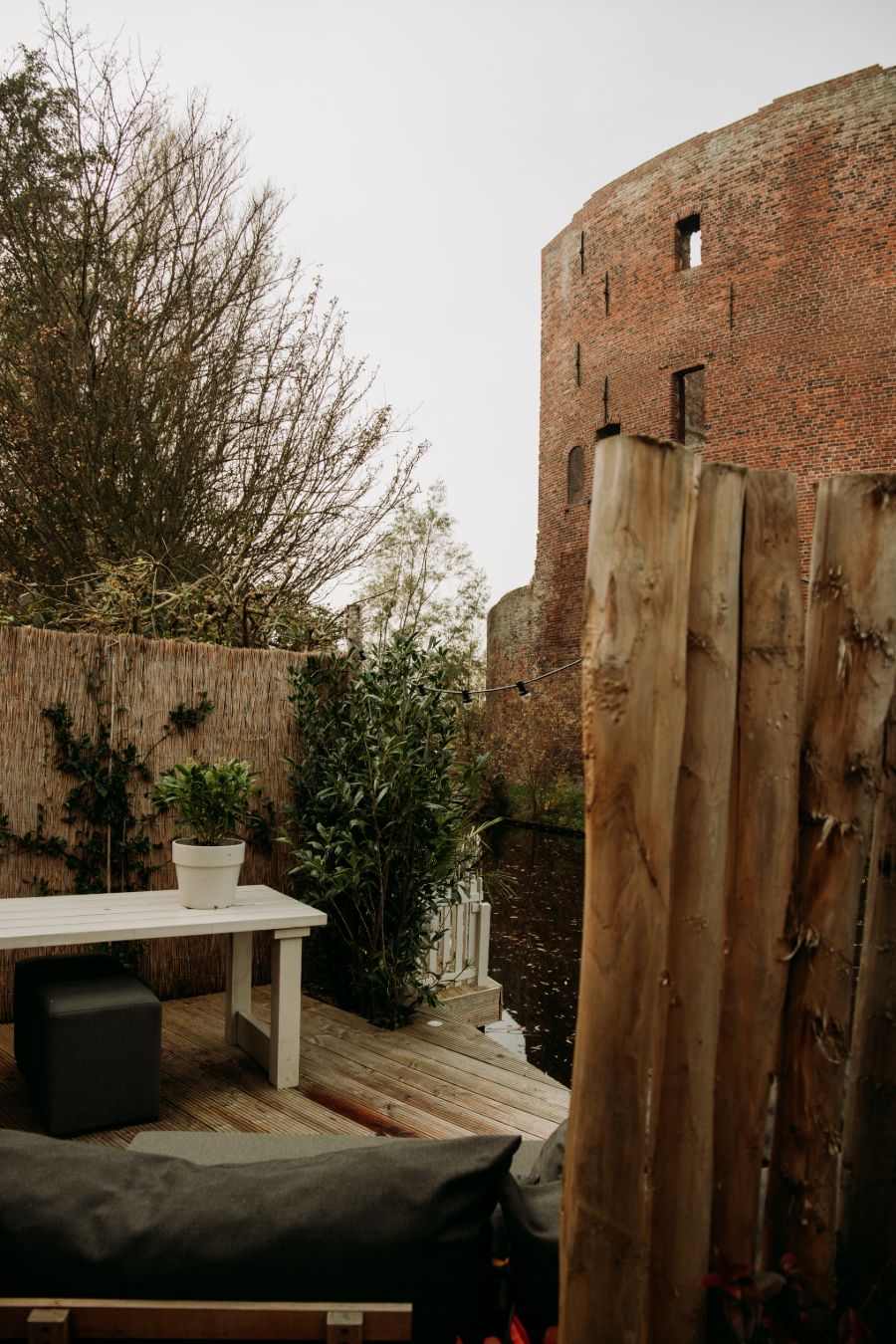 Zicht op ruine