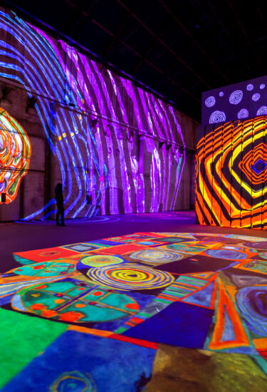 Een Kleurexplosie Bij Fabrique Des Lumieres In De Westergasfabriek In Amsterdam Barts Boekje