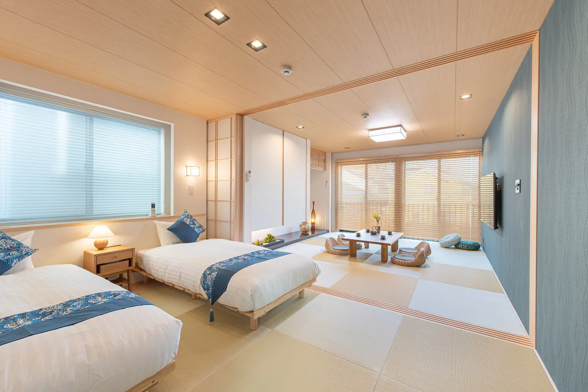 Negen personen in Suginami City, Japan